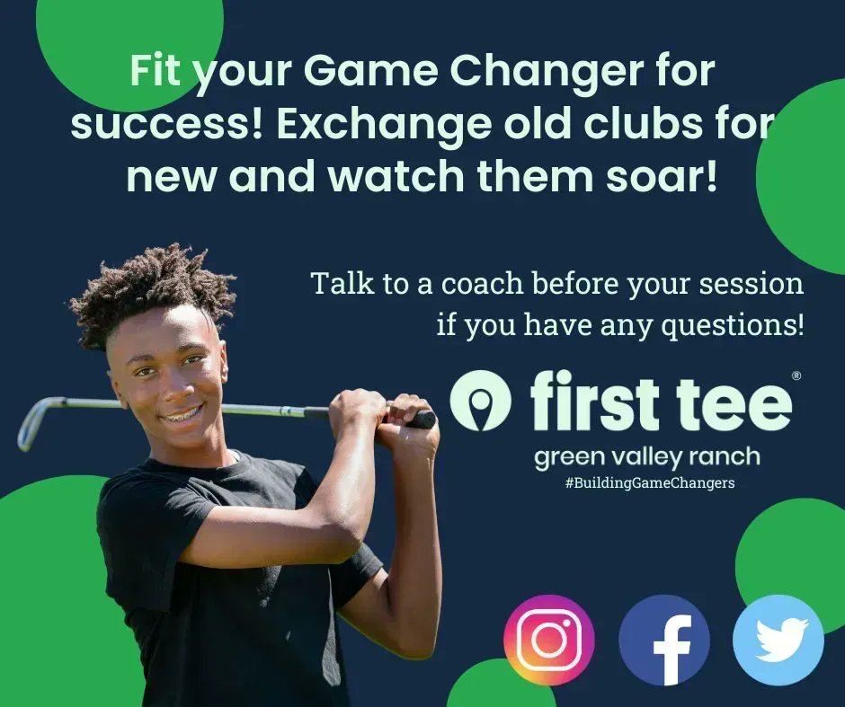 Grow with your game! 🏌️‍♂️🏌️‍♀️ Bring in your old clubs and exchange for the perfect fit for every stage of your game changers journey. #BuildingGameChangers #FirstTee