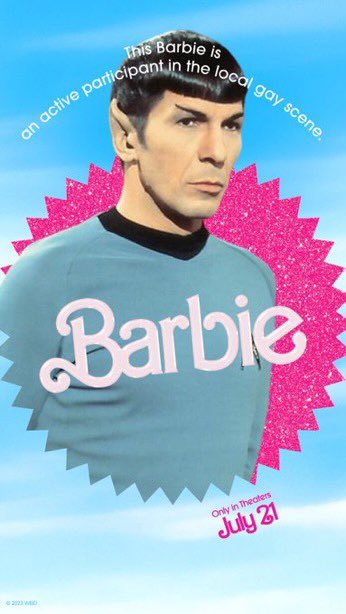 hesbianspock's tweet image. this barbie is the blueprint