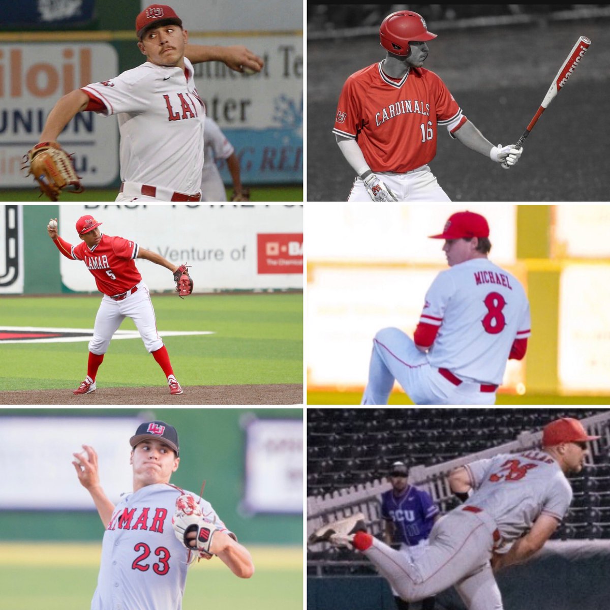 Wishing former <a href="/Lamar_Baseball/">Lamar Baseball</a> players who are now professionals good luck in the upcoming 2023 season. <a href="/JSunBlanchard/">Jason Blanchard</a> <a href="/AnthonyQuirion7/">Anthony Quirion</a> 
<a href="/Jc_Correa1/">Jc Correa</a> <a href="/TrevinMichael8/">Trevin Michael™️</a> @MarcOlly34 <a href="/JackDallas7/">Jack Dallas</a>