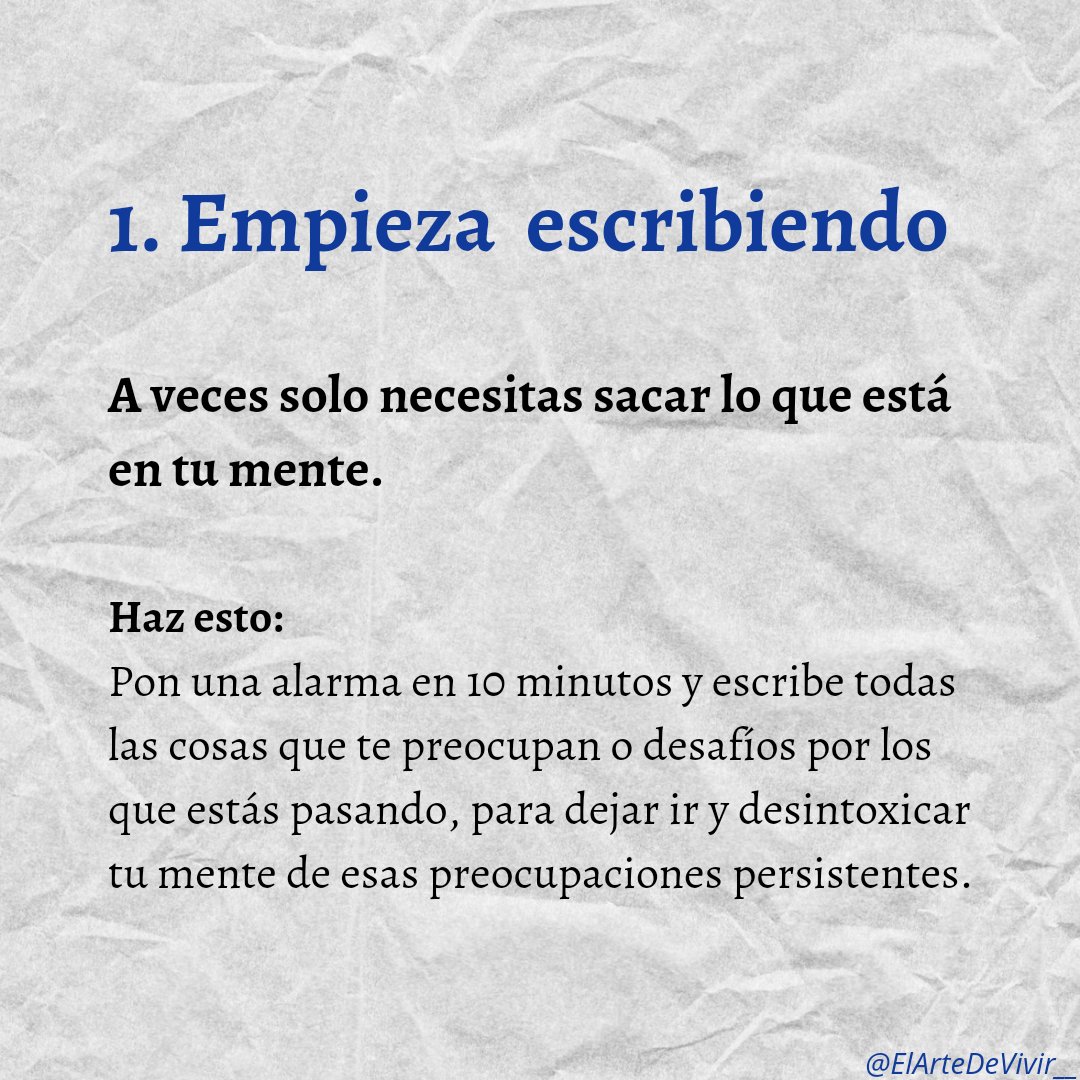 6 maneras de desintoxicar tu mente:

1.