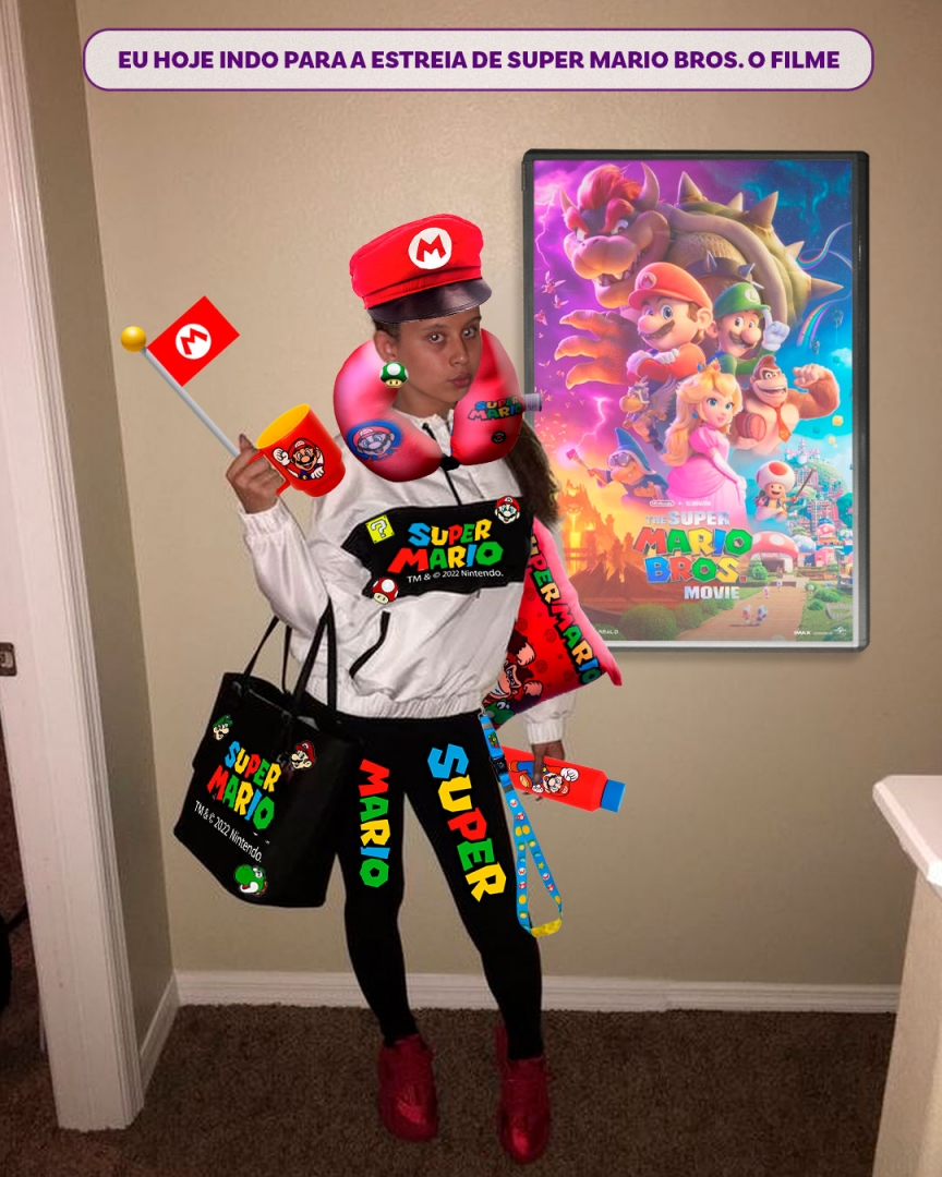 Quem mais está indo assim para a estreia de Super Mario Bros. O Filme? HAHAHAHA 🤩

Junte todos os seus artigos dessa coleção incrível e prepare-se para assistir ao filme, que estreia hoje! 🍄

Comenta ai, você vai assistir ao filme? 😍