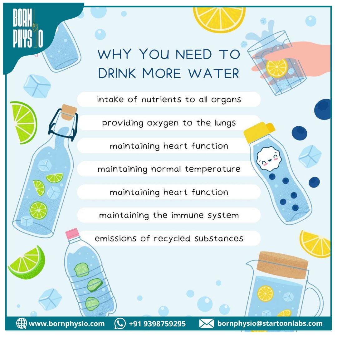 Water heals and energizes.Follow for more tips and facts @bornphysio  #waterbenefits #healingwater #waterislife #sourceenergy #waterheals #waterismedicine #watergiveslife #waterishealing#physio #physiotherapy #bornphysio #besttechnic