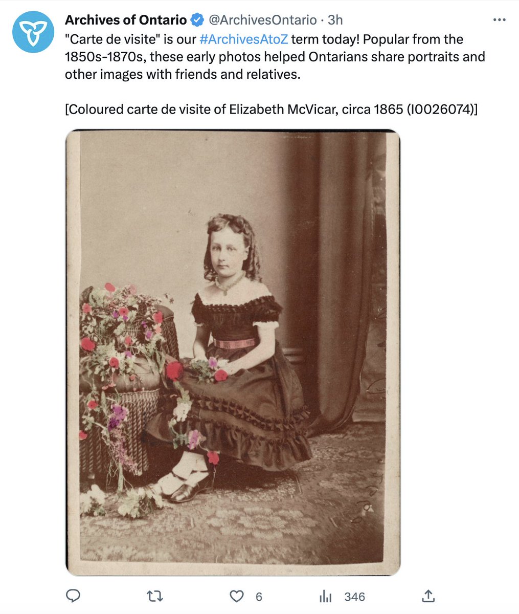 🤔 A is for Analogue, C is for Carte de visite... What's going on, <a href="/MBGovArchives/">Archives of Manitoba</a> and <a href="/ArchivesOntario/">Archives of Ontario</a>?