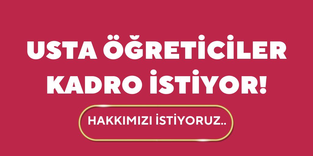 #Secimdenonce #UstaÖğreticiKırgın  Kadro için 90.000 UstaÖğretici Antrenörleriniz Aileri ile birlikte Haklarını Arıyorlar Bu sese Kulak verin #SeçimdeBizdeVarız @RTErdogan