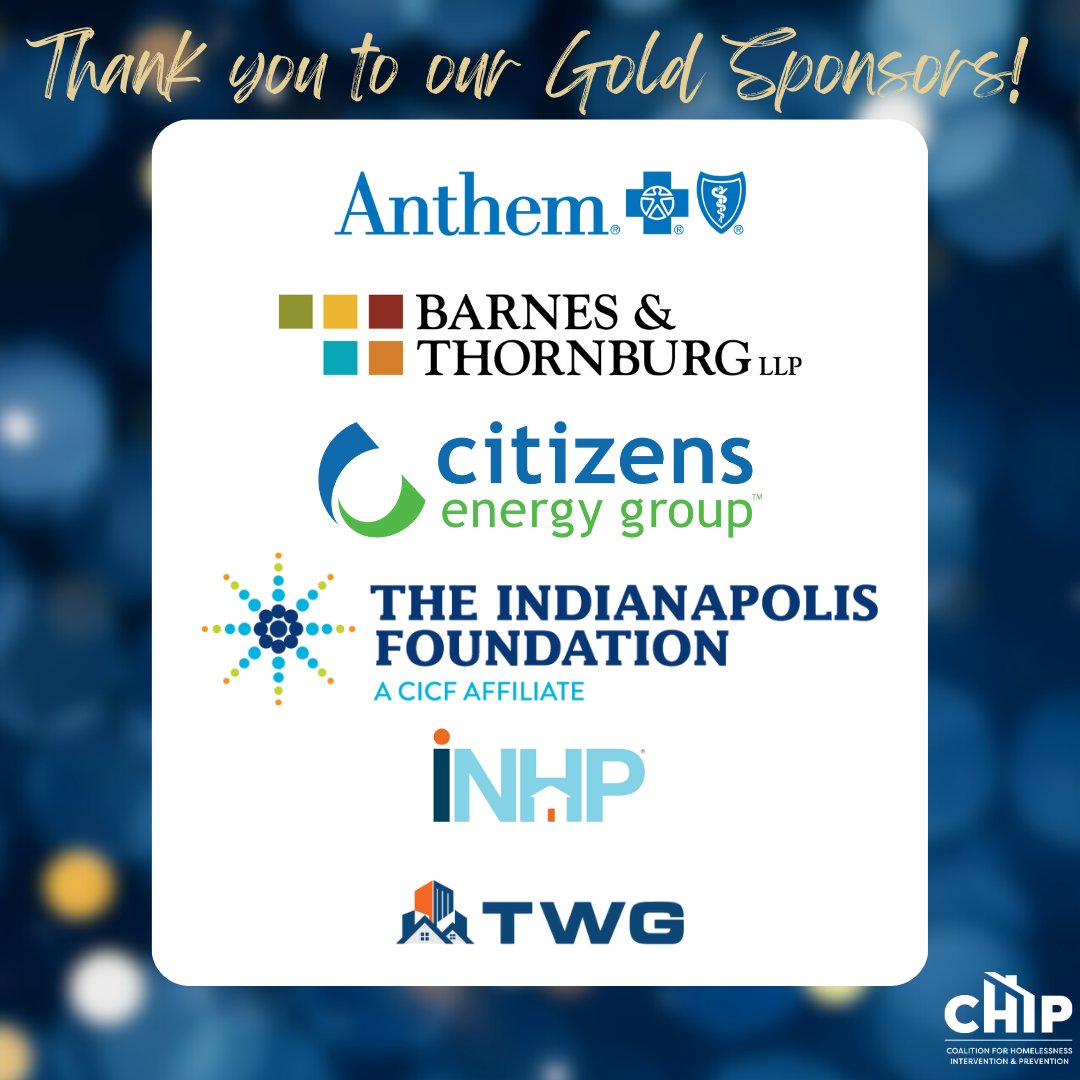 CHIP Indy (@chipindy) on Twitter photo We would like to #thank our Gold Sponsors for their #support of the 2023 CHIP Celebration, presented by <a href="/MerchantsBankIN/">Merchants Bank</a> ! This event would not be possible without your #generosity!
<a href="/citizensenergy/">Citizens Energy Group</a> @BTLawNews <a href="/CICFoundation/">CICF</a> <a href="/INHP_Home/">INHP</a> <a href="/twgdev/">twgdev</a> <a href="/AnthemBCBS/">Anthem Blue Cross and Blue Shield</a>
#chipindy #thankyou We would like to #thank our Gold Sponsors for their #support of the 2023 CHIP Celebration, presented by <a href="/MerchantsBankIN/">Merchants Bank</a> ! This event would not be possible without your #generosity!
<a href="/citizensenergy/">Citizens Energy Group</a> @BTLawNews <a href="/CICFoundation/">CICF</a> <a href="/INHP_Home/">INHP</a> <a href="/twgdev/">twgdev</a> <a href="/AnthemBCBS/">Anthem Blue Cross and Blue Shield</a>
#chipindy #thankyou