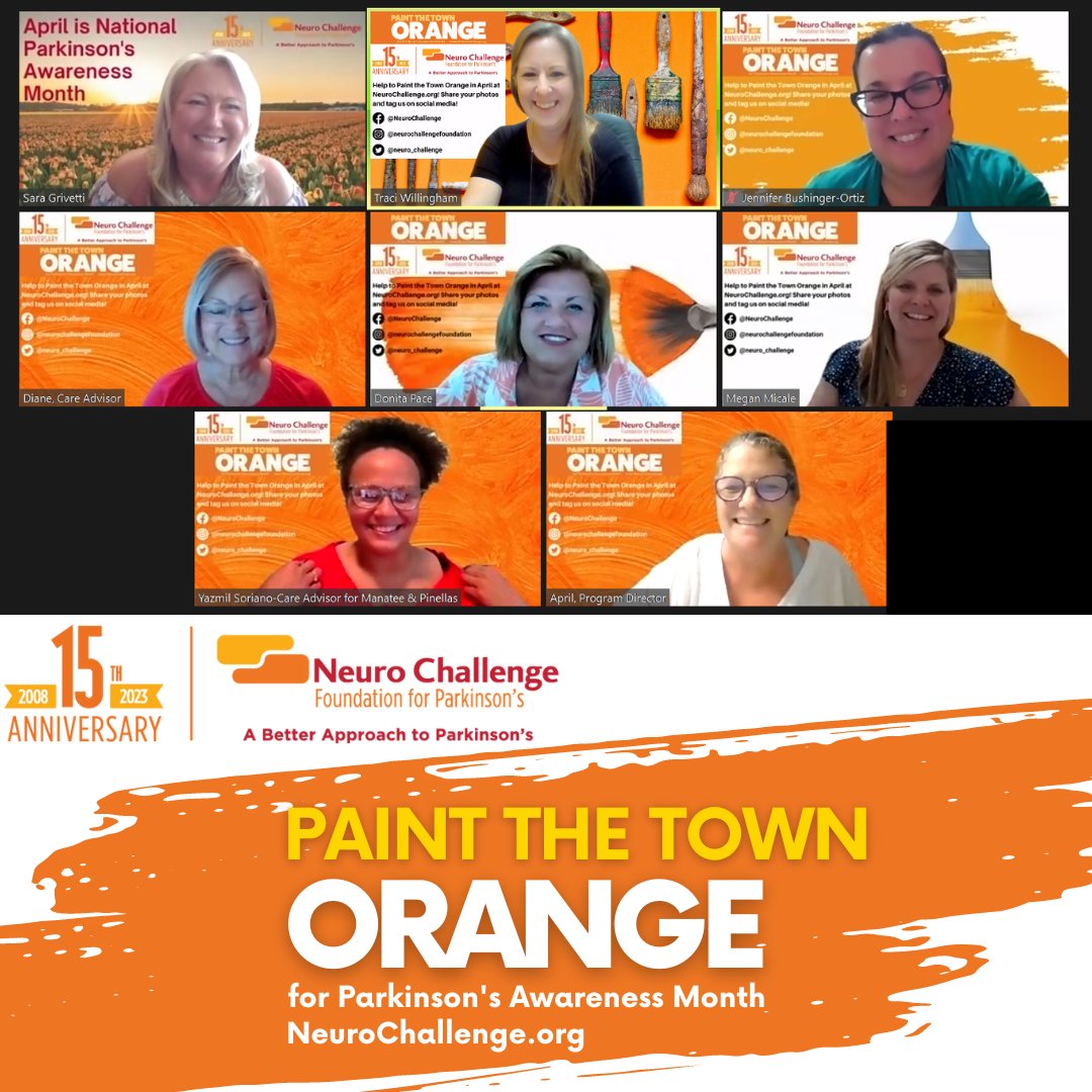 neuro_challenge's tweet image. 🧡🎨 It’s time to Paint the Town Orange! Join Neuro Challenge in spreading awareness for Parkinson’s Disease for the entire month of April. Share a photo of you wearing orange and tag us! 
#PainttheTownOrange #ParkinsonsAwarenessMonth #NeuroChallenge #ABetterApproachtoParkinsons