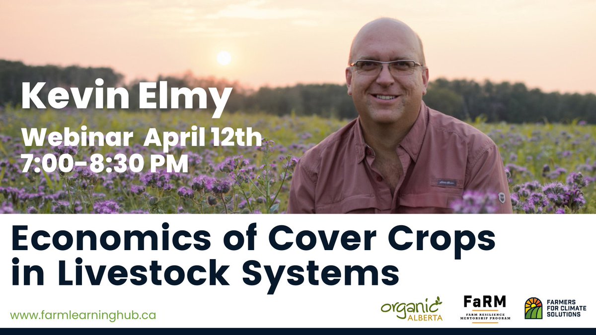 Join us Weds., April 12th to learn how to use cover crops to cost-effectively rejuvenate your pastures and grow extra forage. Visit ow.ly/5b0N50NBsE8 to register. <a href="/FarmersClimate/">Farmers for Climate Solutions</a> <a href="/CoverCropCanada/">Cover Crops Canada</a> <a href="/PCBFA/">Peace Country Beef & Forage Association</a> <a href="/GatewayResearch/">Gateway Research Org</a> <a href="/GreyWooded/">CAFLA</a> @WestCentralFor <a href="/FoothillsForage/">Foothills Forage & Grazing Association</a>