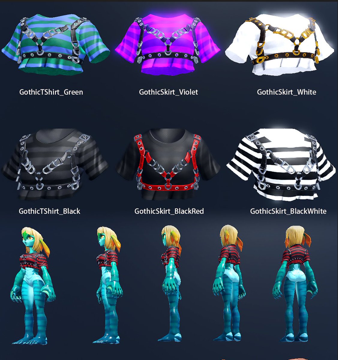 Another one! Punk rock😈🤘vibes keep rolling w/ a chained tee that matches the plaid skirt and the leg warmers

roblox.com/catalog?Keywor…

Disclaimer: leg warmers aren't a perfect fit with the plaid skirt...sorry fam looked good when testing

#ROBLOX #RobloxUGC #UGCcreator <a href="/Roblox/">Roblox</a>