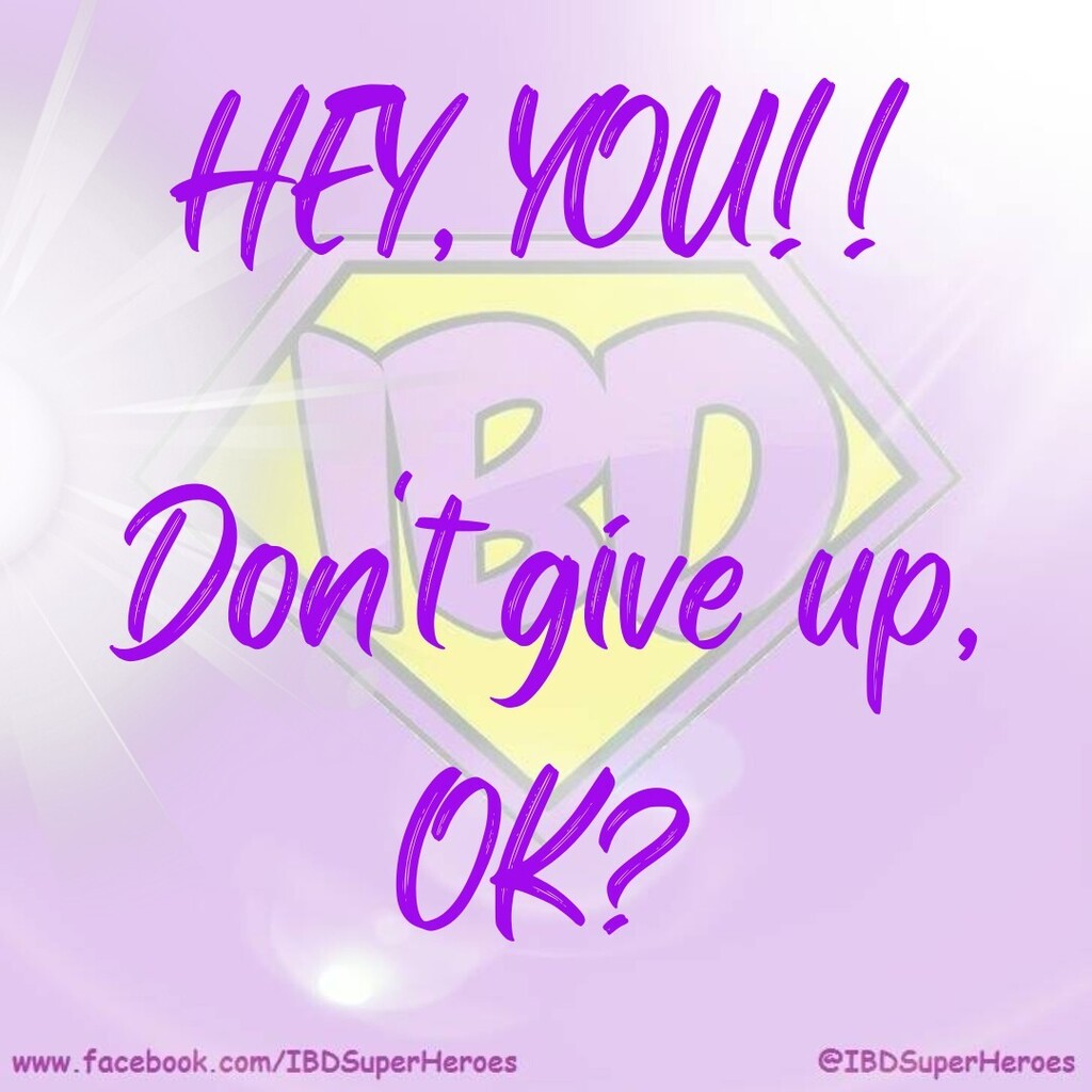 Hey, you! Yes, you! You're doing great! 💜 Don't give up. You got this 💪 Don't stop now! That's right 👏 One foot in front of the other, just like that 😘 #IBDSuperHeroes #Crohns #Colitis #IBD #CrohnsDisease #UlcerativeColitis #IBDawareness #IBDV… instagr.am/p/Cqqeq0WIvdj/