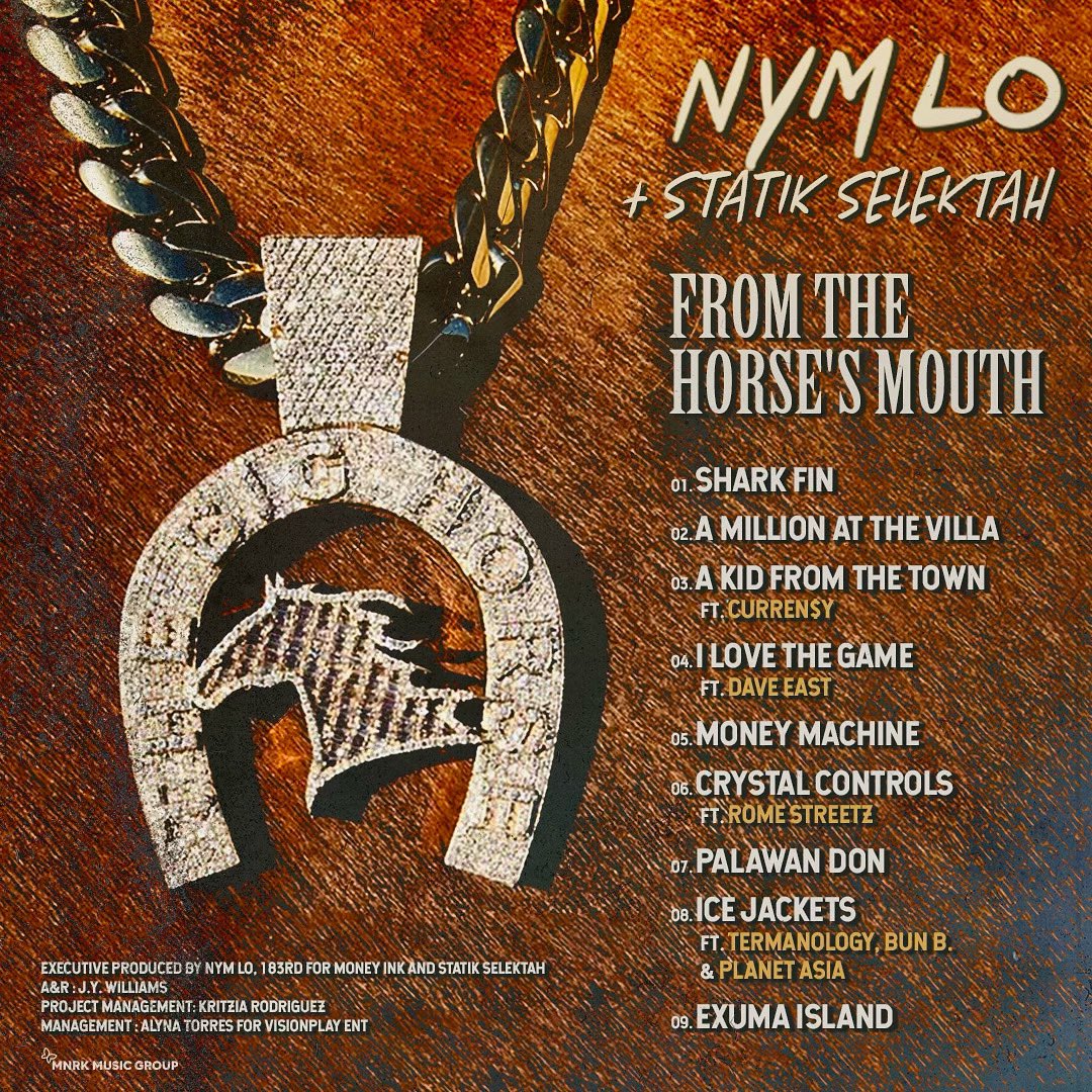 4/7 is dedicated to anyone that ever supported me, believed in me, listened to my music, watched my video, rapped wit me, gave me beats, engineered my session, shot my video, came to see me at a show or just showed luv… THIS IS UR ALBUM! “From The Horse’s Mouth” 🐴🧲