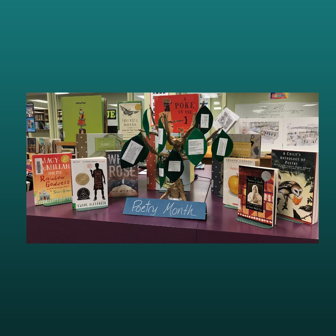 April is National Poetry Month. We are are reading poems from our 'Poetree' and more in the library at Fisher Park Summit Alternative School.
<a href="/OCDSB/">OCDSB</a> 
<a href="/OCDSBLibrairies/">Libraries in the OCDSB</a>