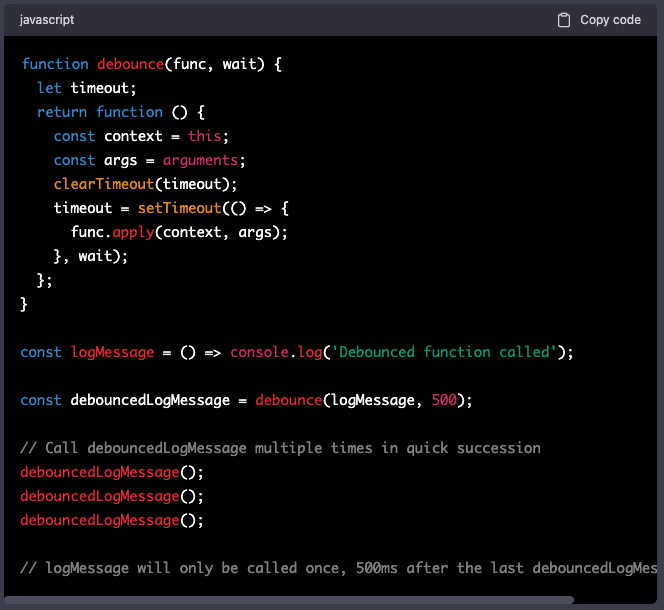 zero2hero_uk's tweet image. Tip: Use the debounce function to limit the rate at which a function can be invoked.
#JSDeveloper #FrontendEngineer #ModernJavaScript
#JSLibraries #WebProgramming #FrontendDesign