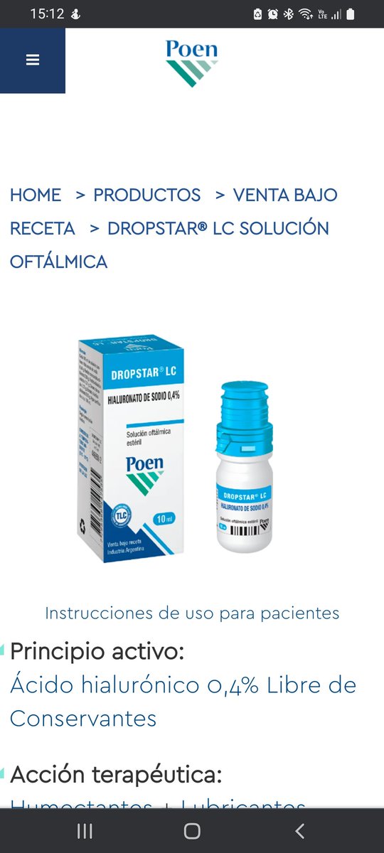 marazuluz2's tweet photo. Tuve problema con una gotita @Poen_Arg  y me sugirio mi farmacéutica que los llame. No lo iba a hacer, hoy iba a comprar otra y listo. Llame, me atendió Jessica me alegraron el día no por la gota por lo buena gente. Me llena de alegria decir que son lo más! https://t.co/vuOMtrchEZ