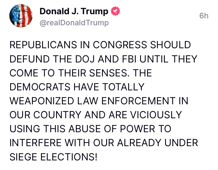 #defundtheDOJ