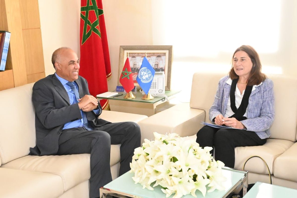 La Coordinatrice Résidence <a href="/NathalieFustier/">Nathalie Fustier</a> a été reçue ce jour par M.<a href="/MiraouiOfficiel/">Abdellatif Miraoui • عبد اللطيف ميراوي</a>, Ministre de l'Enseignement Supérieur🇲🇦: Les pistes d’appui au #PACTE_ESRI_2030 ont été évoquées dans la perspective de la signature d’une déclaration d’intention. #SDGs