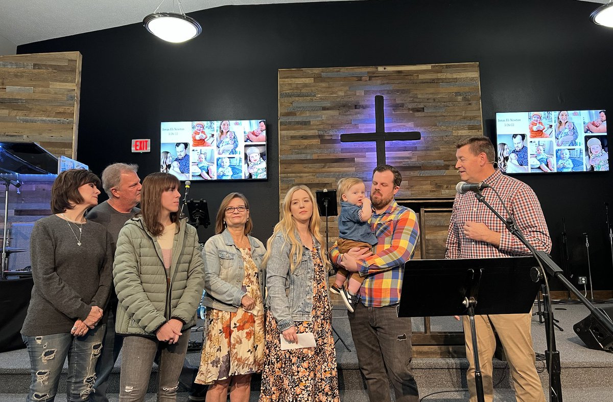 We had a baby dedication this past Sunday!