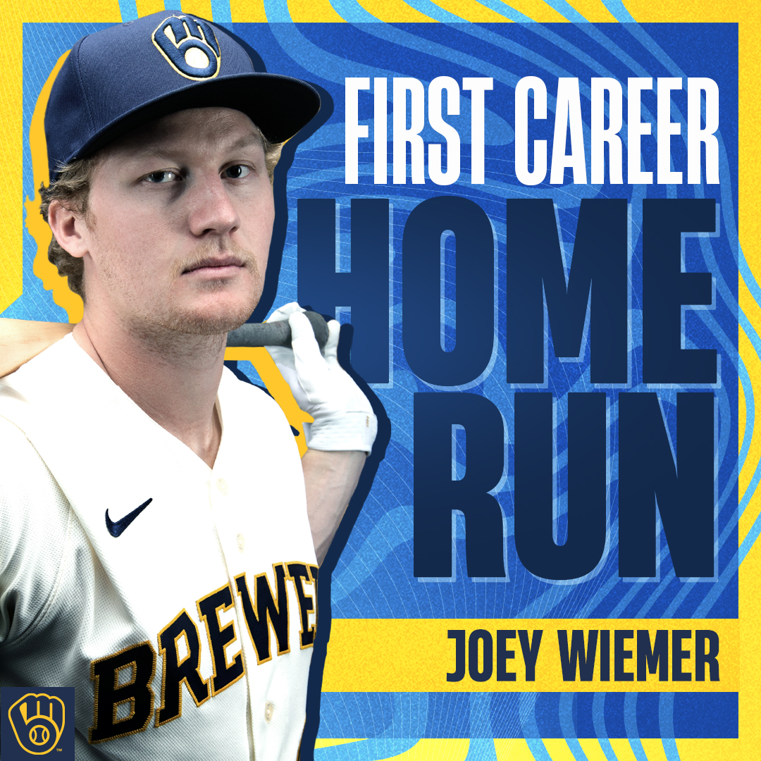 Brewers's tweet image. There's nothing like your first MLB HR.

#ThisIsMyCrew | @JWiems17