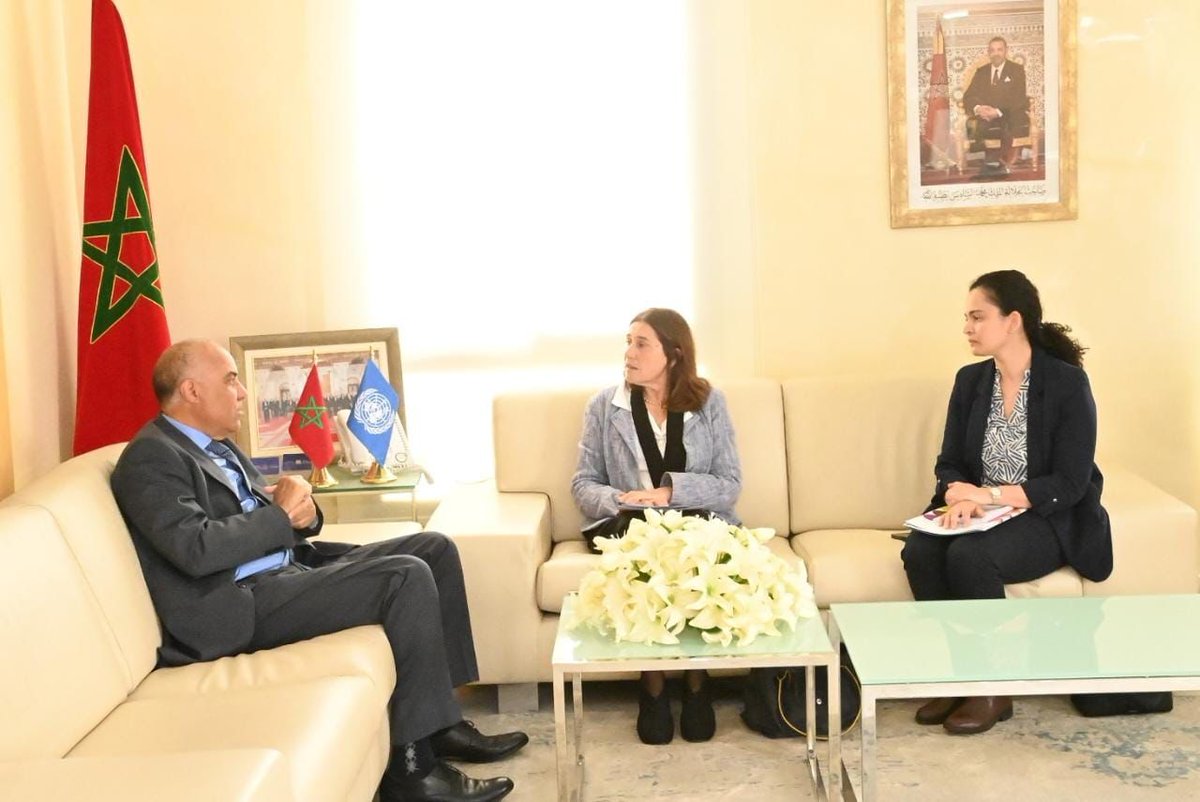 La Coordinatrice Résidence <a href="/NathalieFustier/">Nathalie Fustier</a>  et M. le Ministre <a href="/MiraouiOfficiel/">Abdellatif Miraoui • عبد اللطيف ميراوي</a> ont également abordé les volets relatifs au leadership des femmes, aux compétences de vie et à l’enseignement tout au long de la vie #SDGs #2030agenda