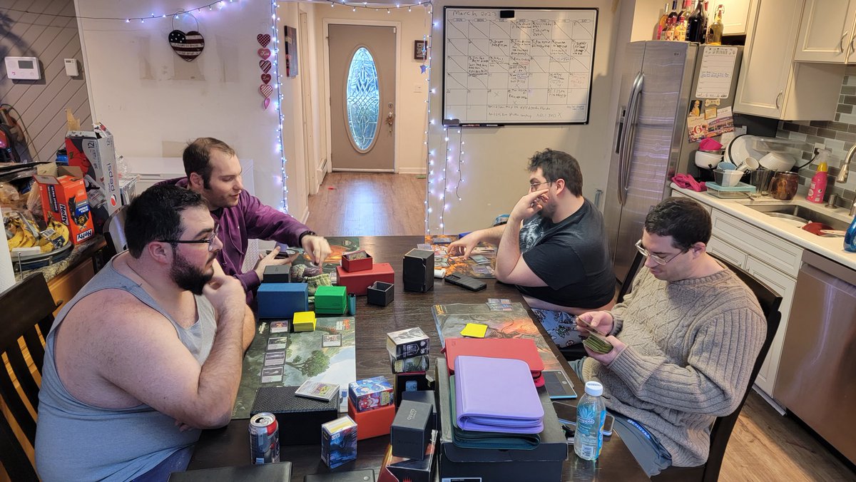 Me and my family having game night!