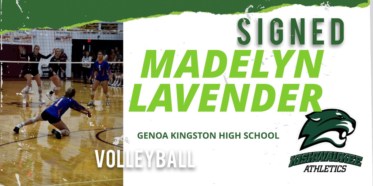 Congratulations to Madelyn Lavender on her commitment to play NJCAA volleyball at Kishwaukee college!! 👏 👏 👏. Go get em!!