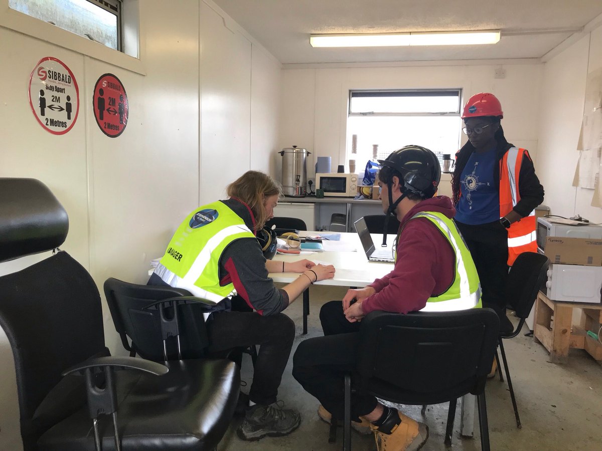 Day 3 and halfway through the intensive study period for @HeriotWattUni students. Both teams have busy days supported @GroupStephenson : denailing,Concrete Quality Survey,Making Good, Striking Formwork, pouring concrete and 4 big lifts following LOLERS regulations
@Concrete_Dale