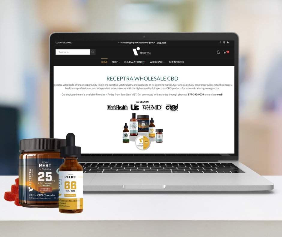 receptra's tweet photo. Today is an exciting day for our Receptra team. Announcing Receptra’s new Wholesale Website! Now ordering has been made quick and easy for our Receptra partners. 🙌

Learn more here: https://t.co/12ADLXfK46

#receptraforlife #receptrawholesale #receptrapartners #fullspectrum https://t.co/DNsjZJPV9B