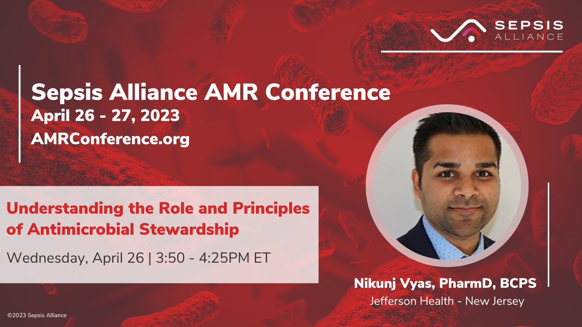 Does your healthcare facility have an antimicrobial stewardship program? Join @s3v3nthsinn at the Sepsis Alliance AMR Conference to explore strategies for implementing these programs and learn ways to integrate them with existing hospital sepsis programs. AMRConference.org