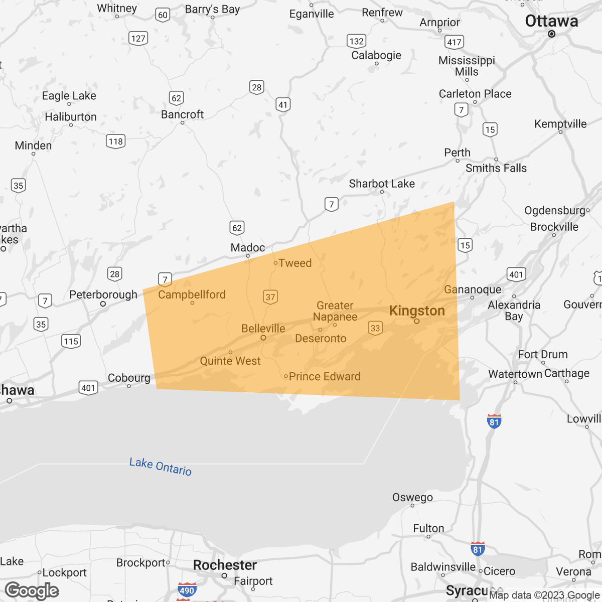 IWeatherON's tweet image. Damaging Winds Detected

2:25 PM - Wed, Apr 5, 2023: #onstorm
Damaging wind gusts have been detected on this storm near north of #Colborne, tracking east towards #QuinteWest, #Belleville, etc.
This dangerous storm may have the potential to bring down... instantweather.ca/2023/04/05/DmR…