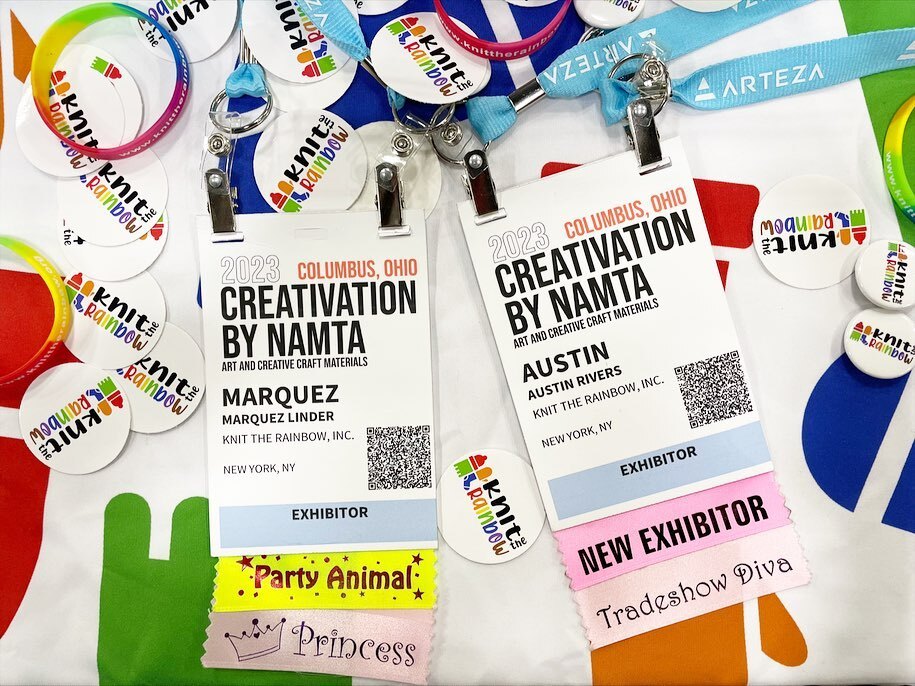 A huge thank you to @namtaartmaterialsassociation for inviting us to Creativation 2023! 

#KtR #KnitTheRainbow  #crochet #knit #yarn #youth #LGBTQ #LGBT #LGBTQIA #knittersofinstagram #crochetersofinstagram #fiberarts #craftivism #nyc #chicago #homelessne… instagr.am/p/Cqqd-dHpjtS/