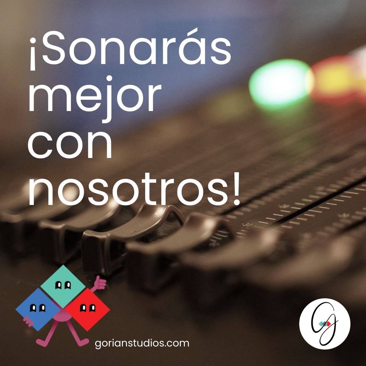 GorianStudios's tweet image. Masterizar un audio acentúa las mejores partes de la grabación, así como minimizar ruidos que afectan la mezcla. #gorianstudios #audiomastering