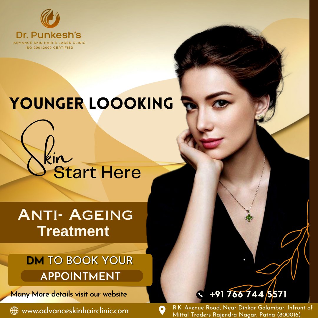 Younger looking skin Start Here..

Visit our website
🌐 advanceskinhairclinic

Book your appointment now
7667445571, 7061400830
#looking #younger #skin
#antiage #antiaging 
#advanceskinhairlaserclinic 
#bestdermatologist 
#drpunkesh #skindoctorinpatna 
#skindoctor