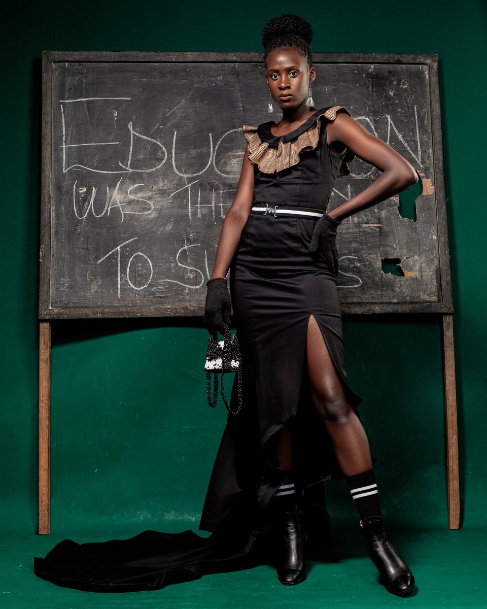 SeamlineA's tweet photo. SSUUBI  //  LOOK 5
One principle pass look. Math Paper 1 Dress

Look 5 available for sale on https://t.co/POqs8kjO5Y @glitter_trotter 

Photographer; @mugumegrace 
Accessory designer; @myworld_ofcraft 
Bag from @hawazgallery 
Model; @mrlorna 
Cc. @recordsfashionschoolug https://t.co/WKiwIuGwSw