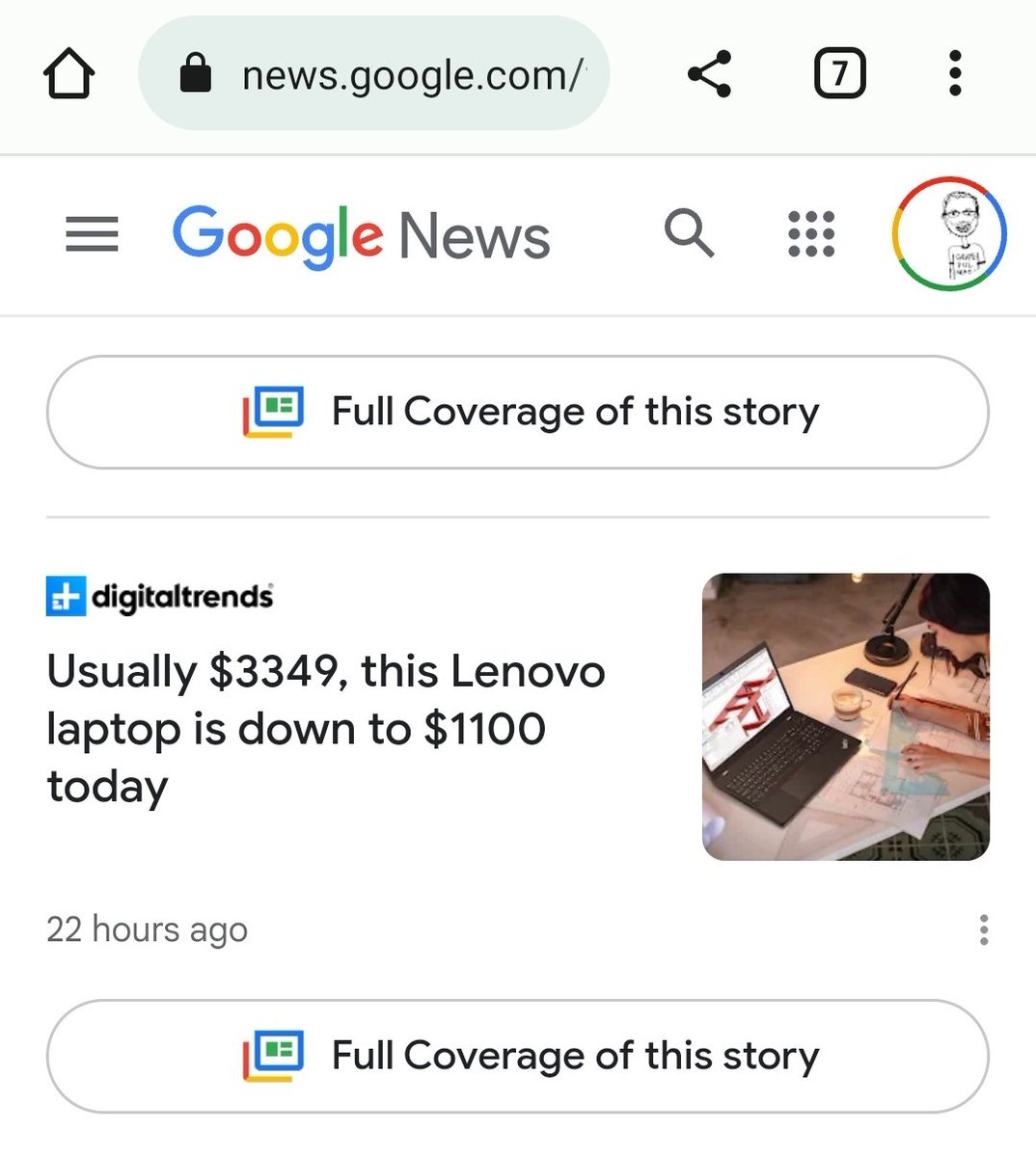 I've noticed a trend where when I'm shopping for a major purchase, <a href="/googlenews/">Google News</a> seems to serve me "stories" about that product's prices. Feels evil