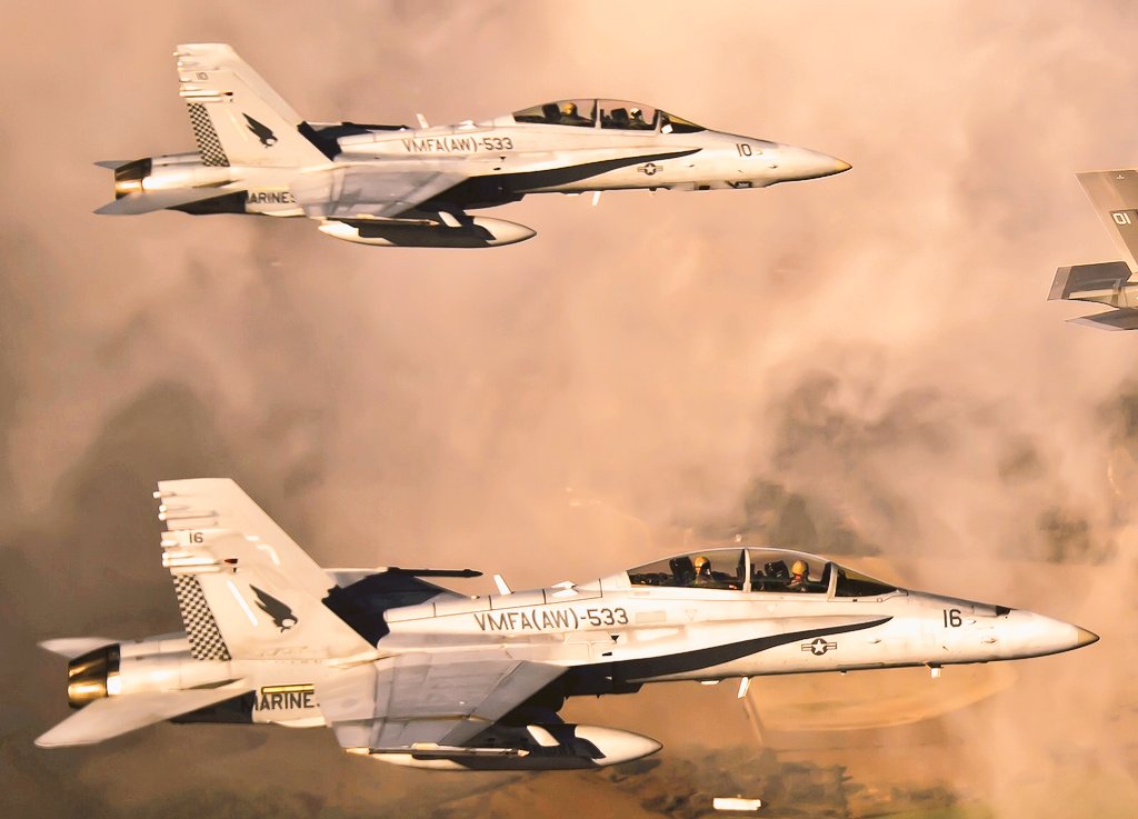 FlMichele69's tweet image. Attack Squadron All-Weather

#FA18DHornet VMFA(AW)533 Hawks

@USMC @flymcaa