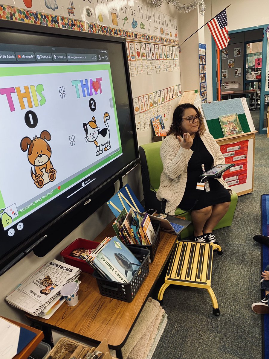 Who said that Pre-K is too young to be doing PairDeck? Thanks to Mrs. Ochoa we were all able to vote. <a href="/marielateaches/">Mariela Ochoa</a>