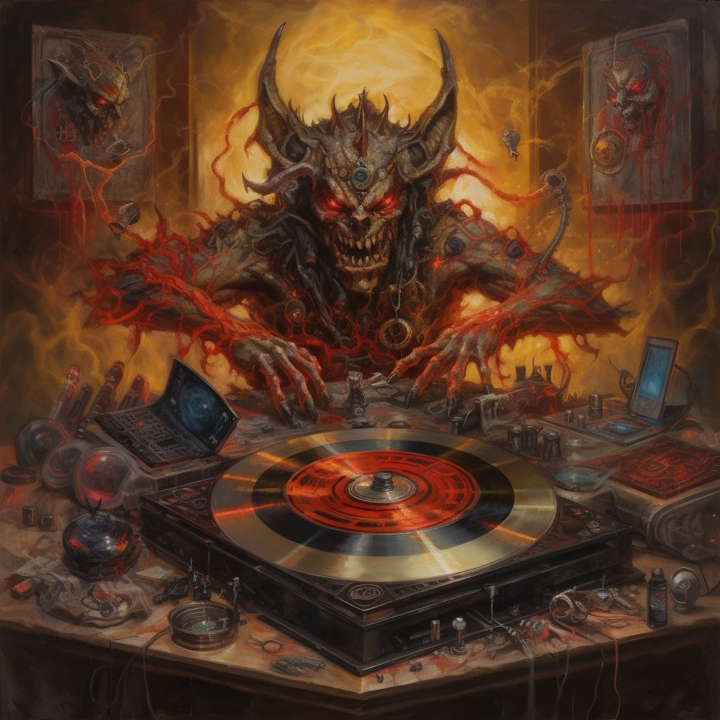 地獄のDJを作ってみました
 #AIイラスト #AIArtwork   #AIArtworks  #AIアート  #ai  #hell  #DJ