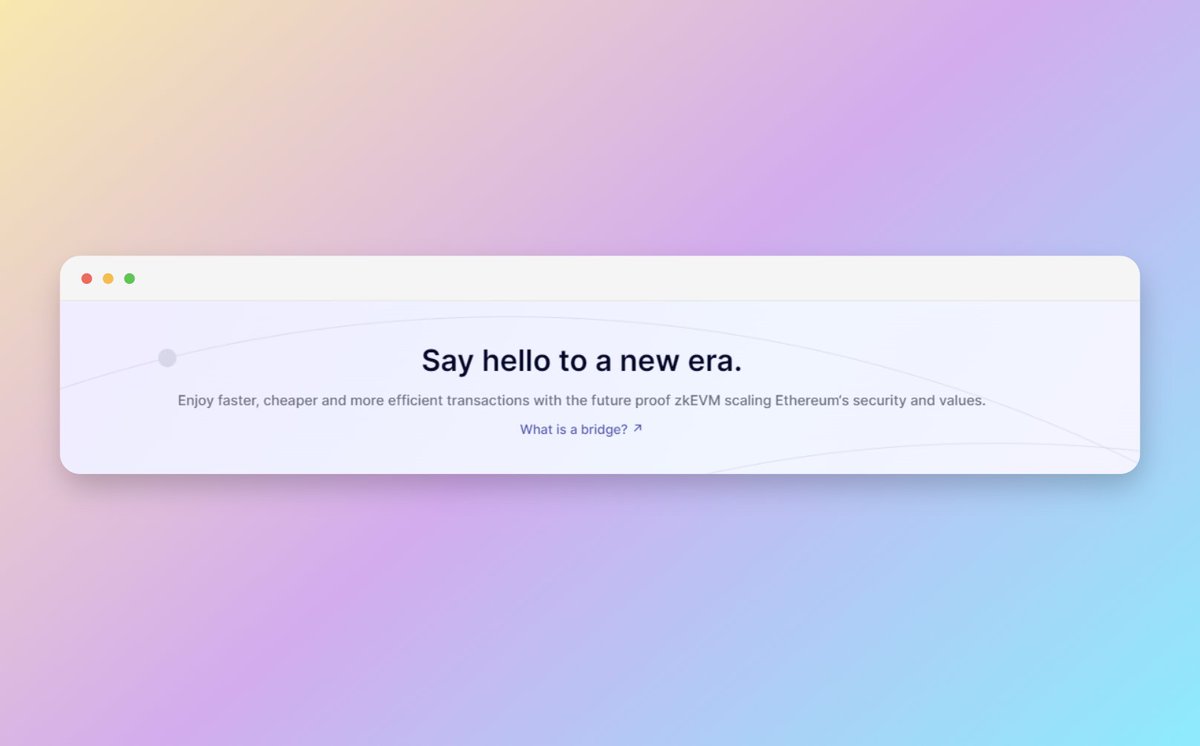 Introducing Bridge 🌉

As you may already know, we have a new #Bridge page on SyncSwap.

Say hello to a new era 👋

You can now easily jump to the most reliable and fast bridges and bring your assets to #zkSync Era.

#crosschain future

More partnerships are coming 🤗👀