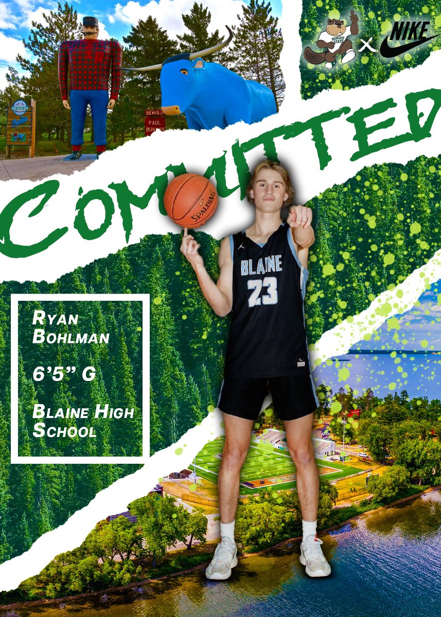 I’m excited to announce my commitment to Bemidji State University!!! Thank you to all my coaches, family, and friends for helping me along the way! <a href="/BSUBeaversMBB/">Bemidji State MBB</a> 🦫🦫