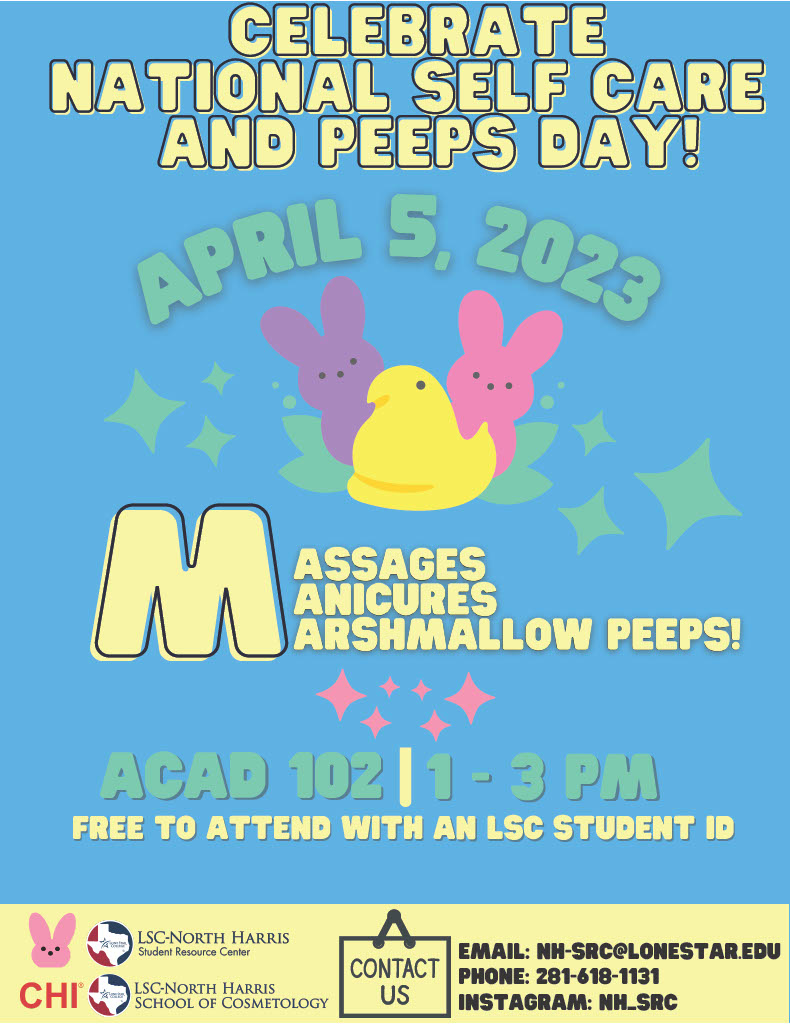 Join us for National Self Care &amp; Peeps Day!