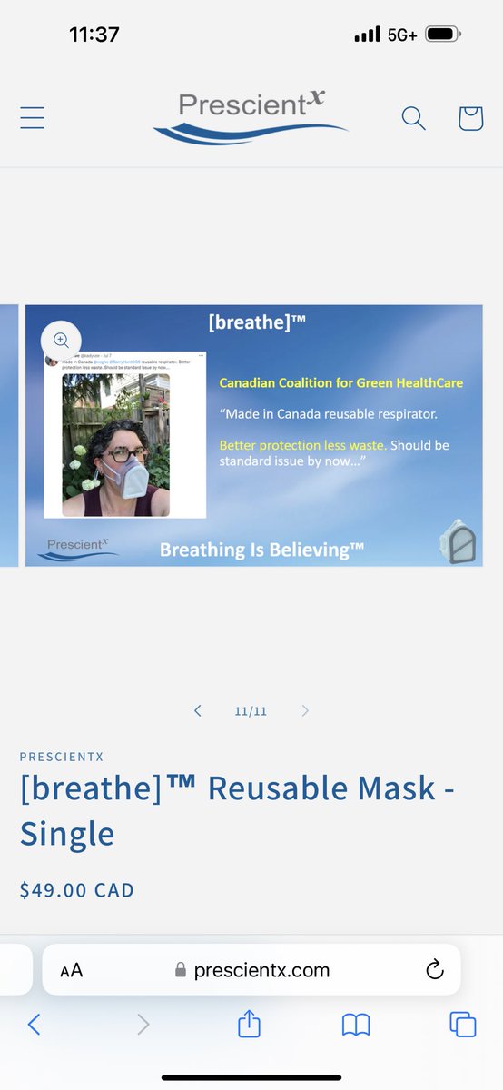 It still surprises me that masks have become so contentious. Such a simple way to show care for yourself and others. Most of the time when people tell me they can’t wear a mask, it’s because they haven’t found a comfortable one. My favourite is the #PrescientX Breathe mask.