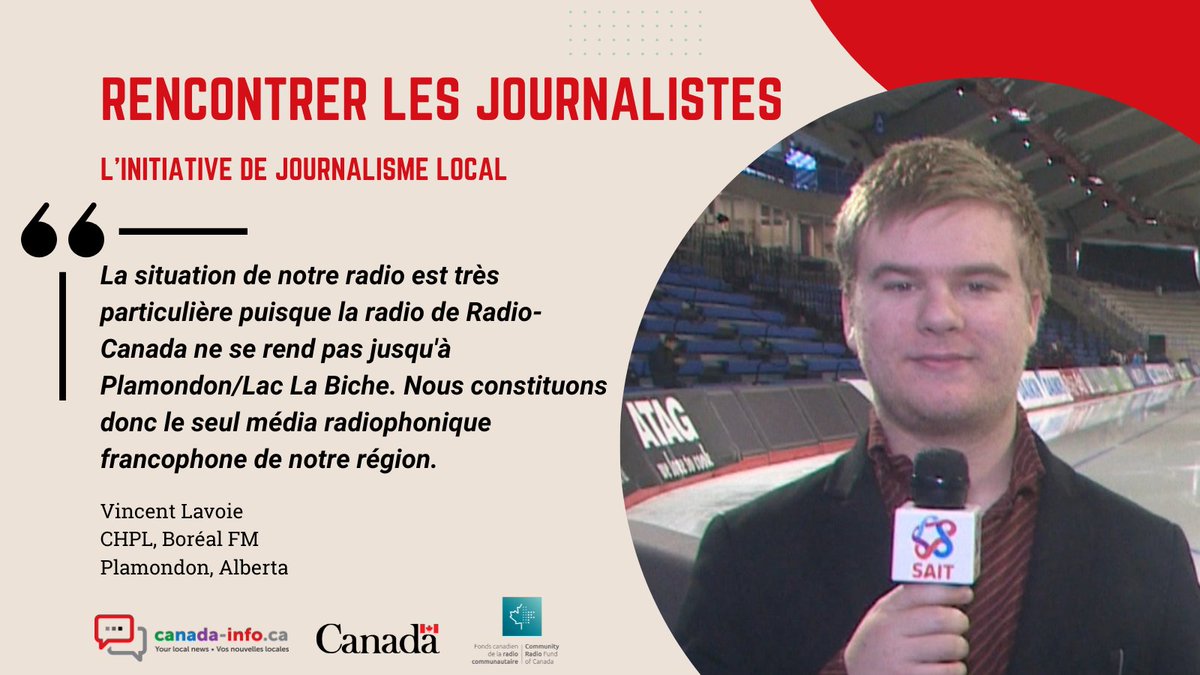 crfcfcrc's tweet photo. Rencontrez Vincent Lavoie, un des journalistes de @CanadaLJI en reportage pour @BorealFM_921 , à Plamondon, Alberta!

#journalisme #communauté

@Patrimoinecdn @ncracanada @arcducanada @ARCQinfo @pablorodriguez https://t.co/iXB7QpOKns