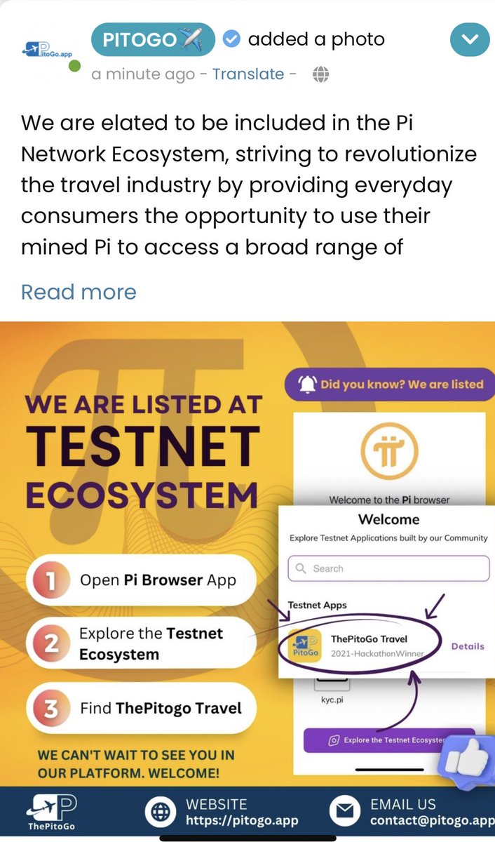 DuzieCrypto's tweet image. Do you remember the Picoin project that deals with tourist with 💯 Picoin Payment, guess what they are in the testnet now. Guys keep your calm Picoin is making waves.
#DOGE #PiNetwork #pinetworkupdate #Pioneers #SpiderManAcrossTheSpiderVerse