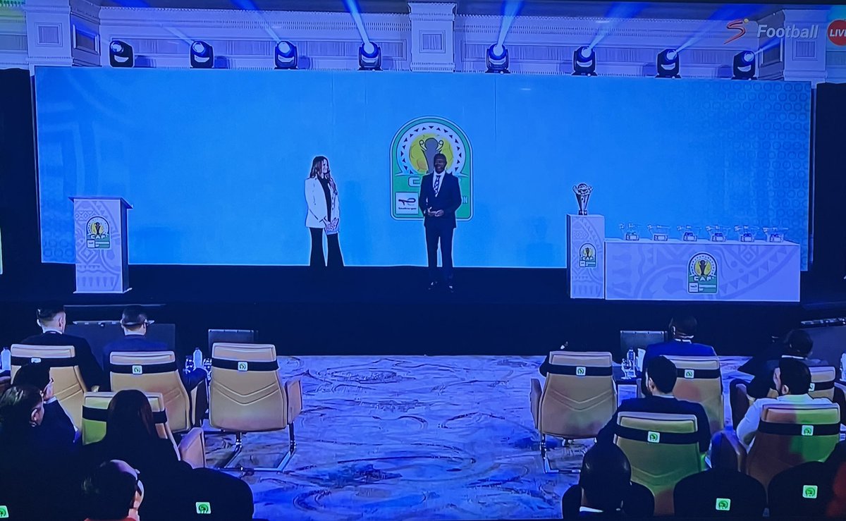 SaddickAdams's tweet photo. So happy to see former Kotoko and Black Stars striker Samuel Opoku Nti opening the event at the CAF Inter Club draw. 

Narrating how Asante Kotoko won the CAFCL in 1983 vs Ahly courtesy his solitary goal. 

Beautiful memories 🤩. Lord of the Green Turf. 👏👏 https://t.co/ybvVuheJOI