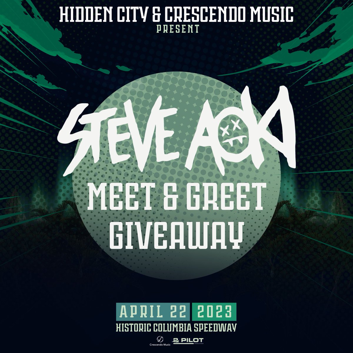 HiddencityMF's tweet image. 🚨 GIVEAWAY ALERT 🚨 
You and a friend could win a meet and greet with Steve Aoki AND two VIP tickets to Hidden City Music Festival 2023! To enter, head to the link in our bio and follow the steps. Don't miss out on this incredible opportunity! #HCMF2023 #SteveAoki #VIPtickets
