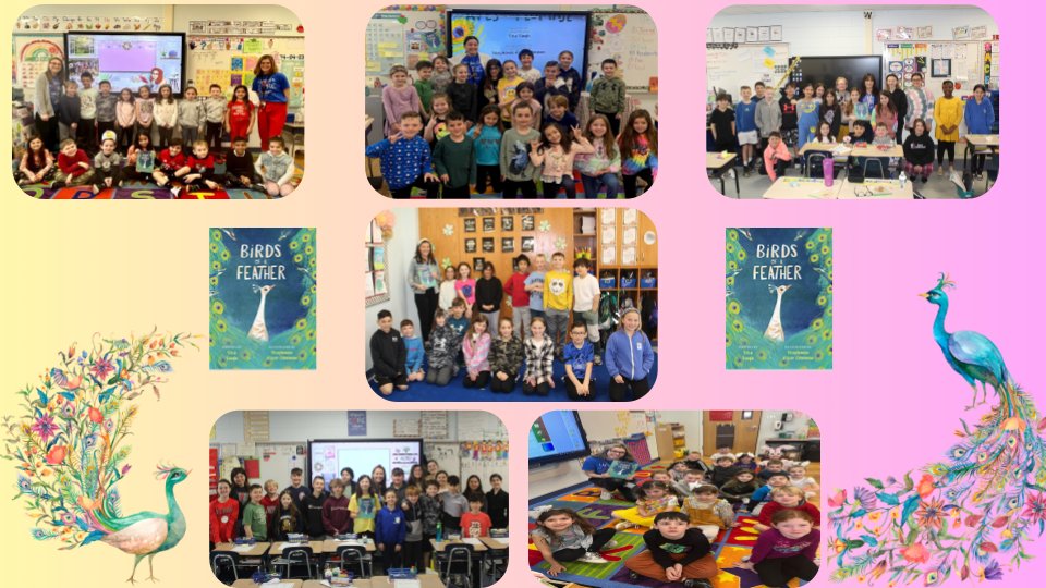 Staff visited various classrooms to read our Book of the Month "Birds of a Feather" to kick off April!