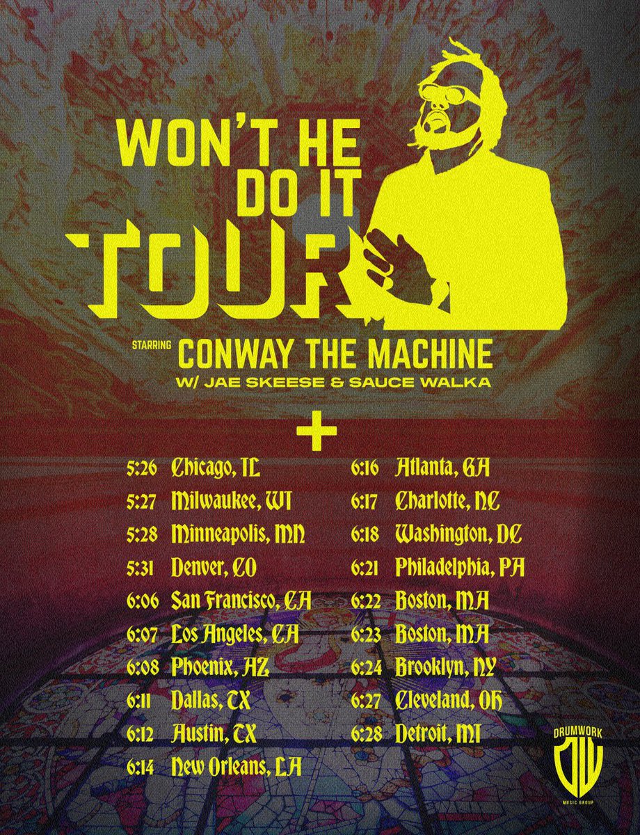 JaeSkeese's tweet photo. Tickets For The #WontHeDoItTour Starring @WHOISCONWAY w/ Special Guests Sauce Walka &amp; Myself Available Now At https://t.co/6uyGmPu38d ABOLISHED UNCERTAINTIES OUT NOW!!!! https://t.co/F8p1u7THyb