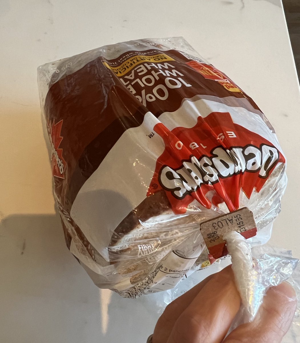 HemmingsLeela's tweet photo. Cardboard bread bag tags instead of plastic: a tiny change that makes me disproportionately happy. Way to go @Dempsters !!

And YES, I know, the actual bread bag is all plastic, but still, baby steps 

#savetheplanet #plasticpollution #lessplasticplease https://t.co/Cj6YIOzPnB