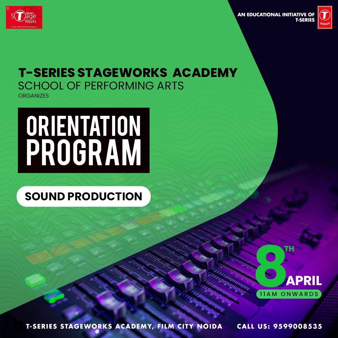 📢 Attention All the Aspiring #MusicProducers 
Few Days Left ⚠️👇

👉 Orientation Program of Our Next #SounProduction Batch Is on 8th April 2023 !

🏃🏃Hurry Up Book your seats Now !
.

#SoundProduction
#MusicProduction #Cubase #SoundDesign #MusicLovers #MusicLife @TStageWorks
