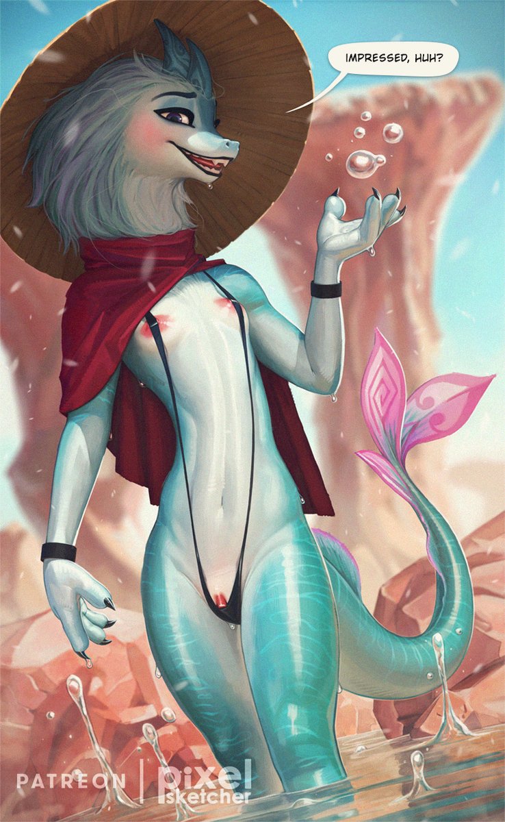 Water dragoness noodle! 🐲💦

This time I took a bit more liberty and redesigned her a little bit more. Enjoy😄