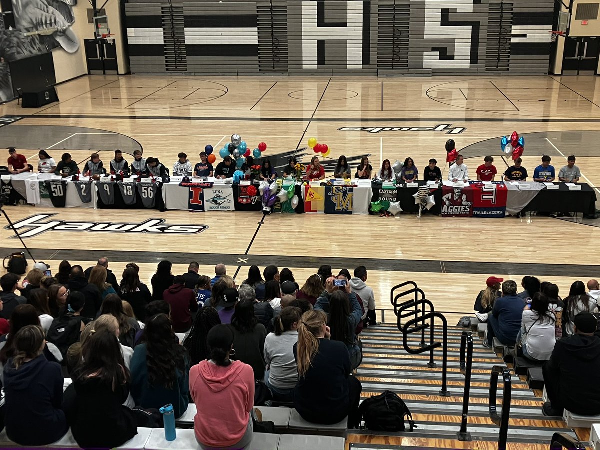 Big day for <a href="/VVHSHawks/">HAWK NATION🖤</a> 

23 Hawks signing to play at the next level 

That’s a huge and impressive group 

<a href="/KOB4/">KOB 4</a> <a href="/NMGameDay/">New Mexico GameDay</a> <a href="/HawkVvhs/">VVHS Hawk Athletics</a>